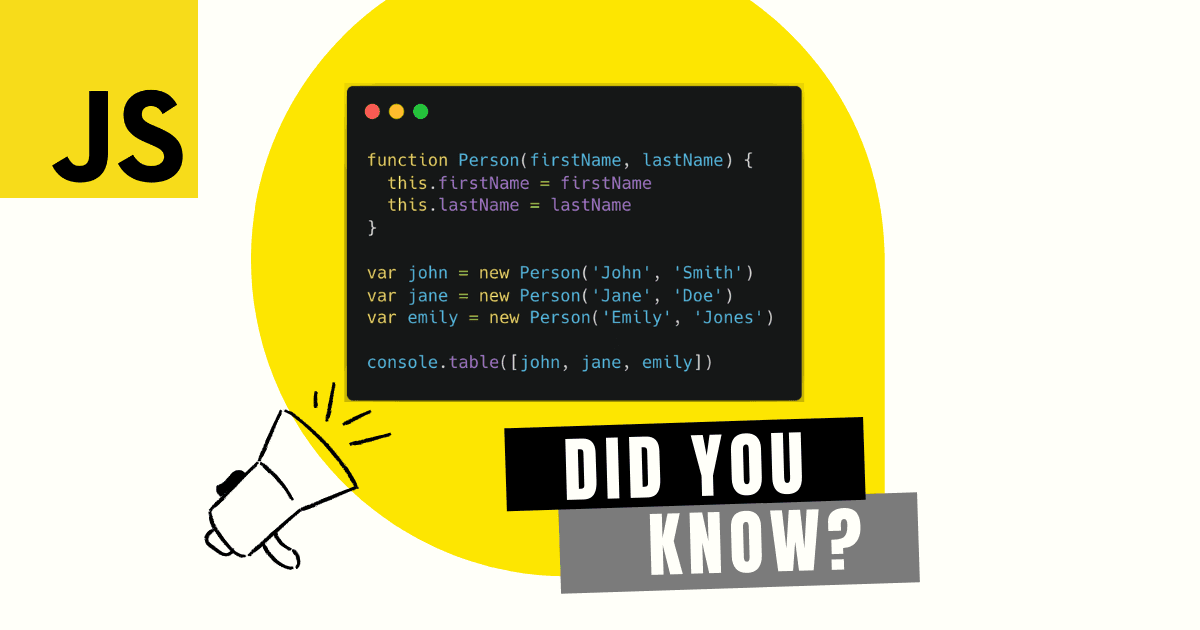 Usa console.table en lugar de console.log